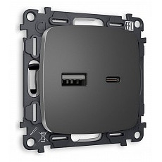 Розетка 2хusb type a и c без рамки ambrella volt quant mo661010